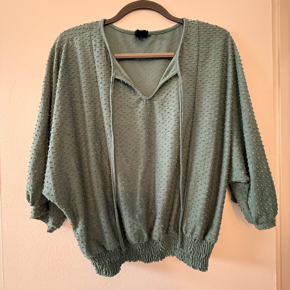 W5 Teal Knit V-Neck Sweater